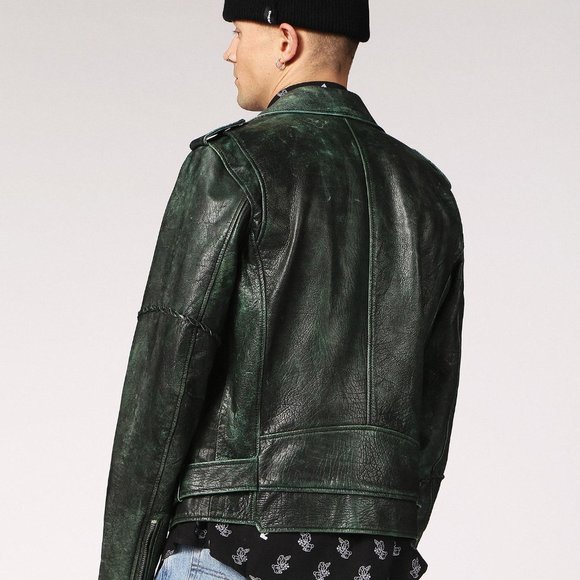 Diesel Lgrime Leather Jacket 